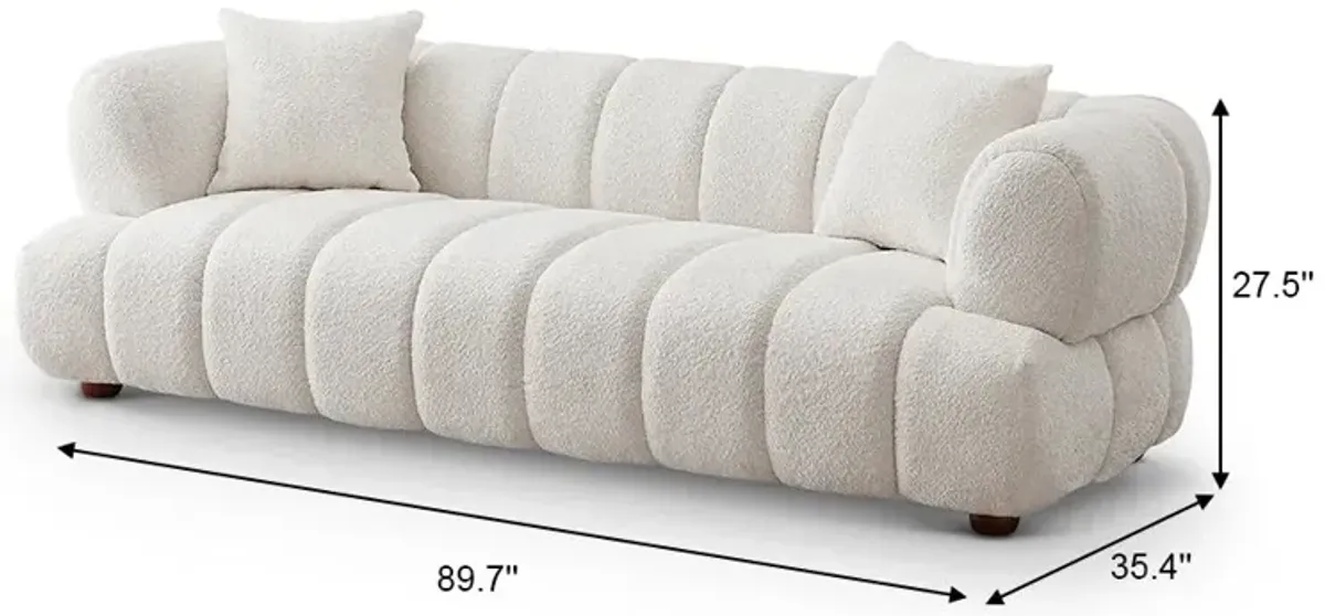 Rover Cream Boucle Sofa