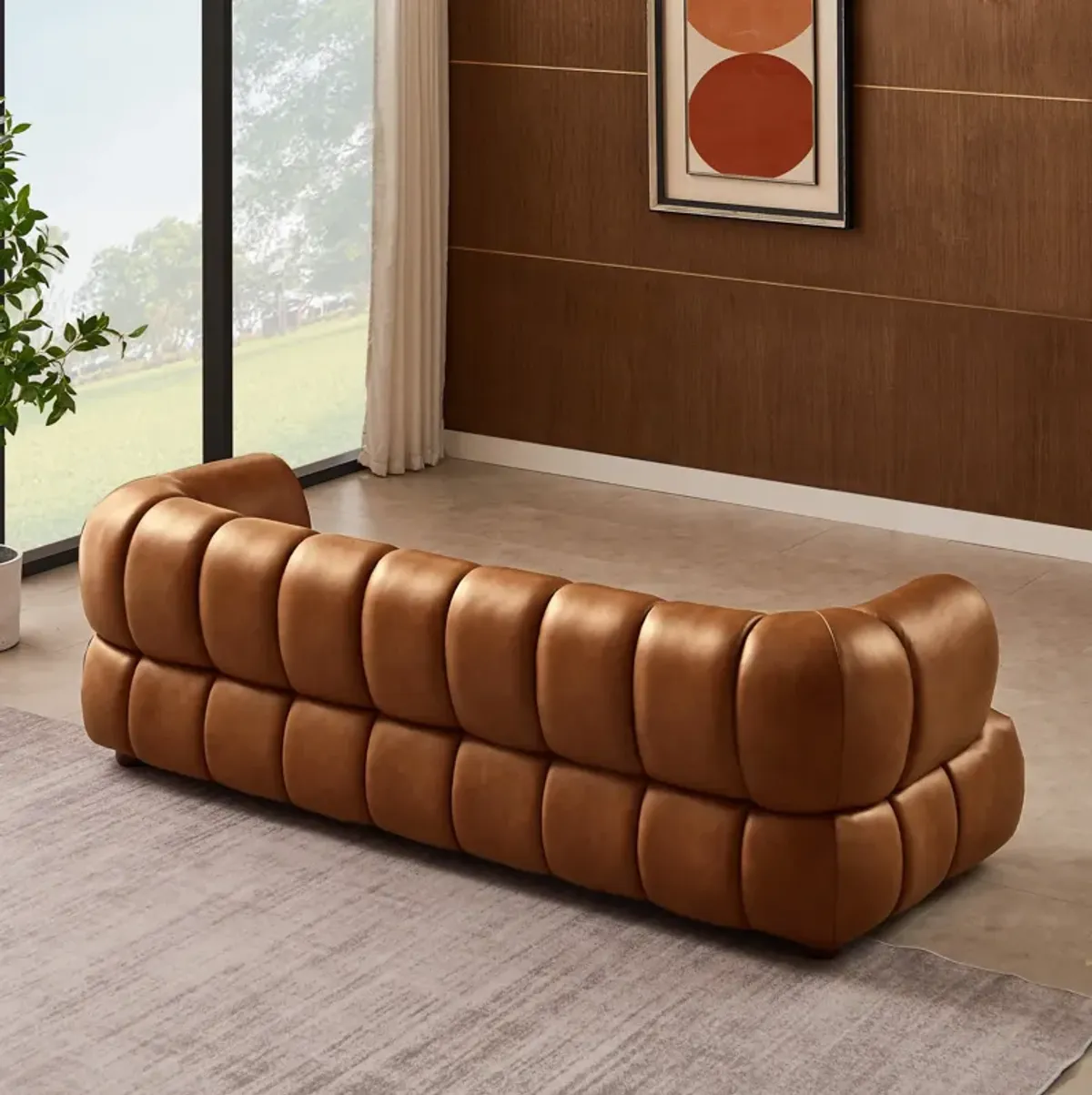 Rover Cognac Leather Sofa