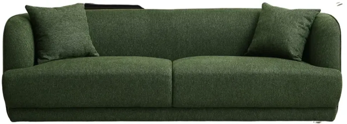 Venus Green Linen Sofa