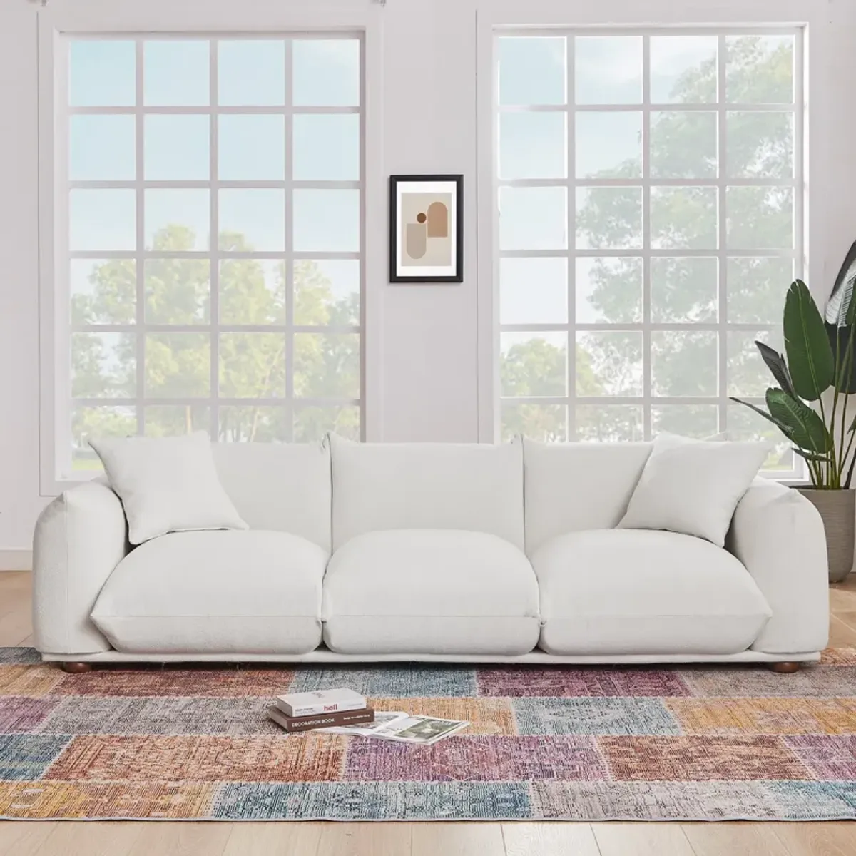 Archer Cream Boucle Sofa