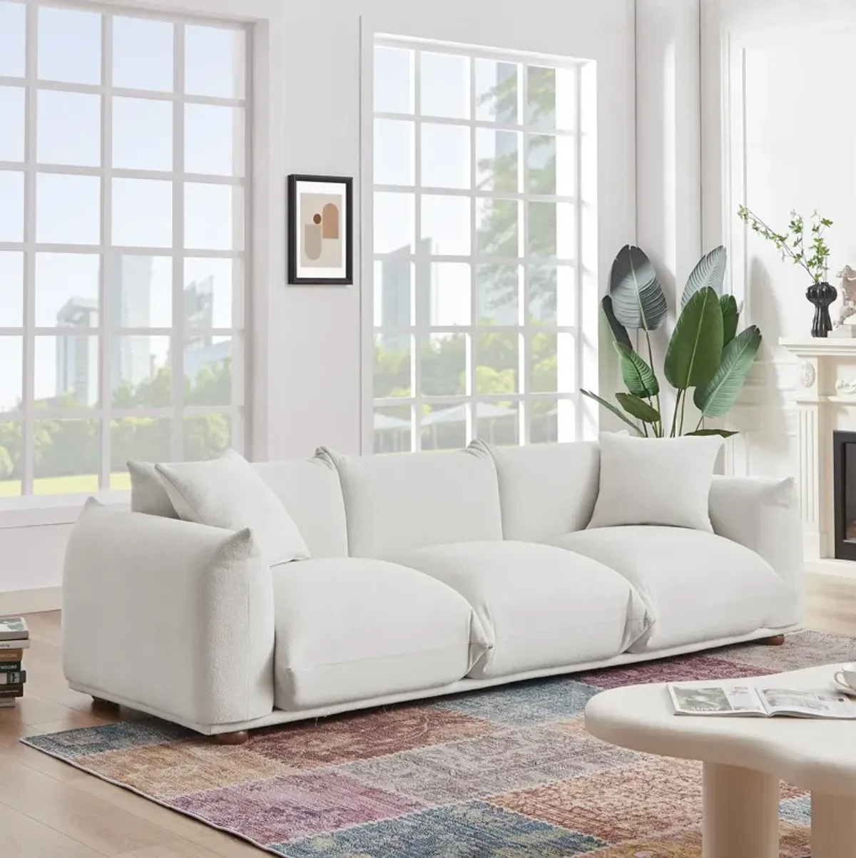 Archer Cream Boucle Sofa