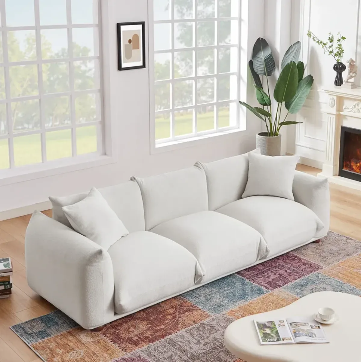 Archer Cream Boucle Sofa