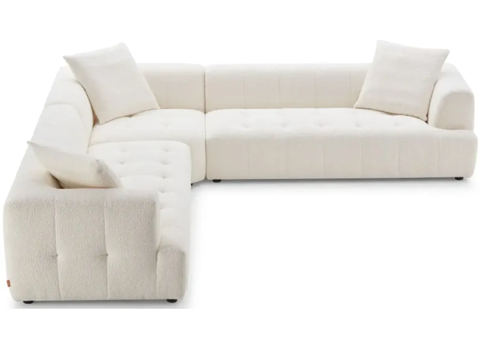 Wade Ivory Boucle Corner Sofa