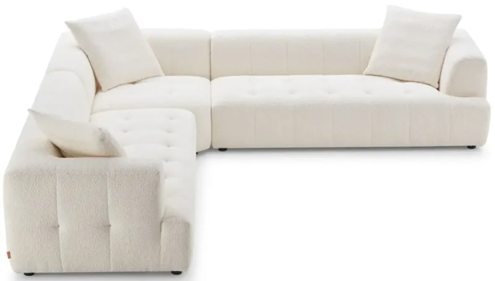 Wade Ivory Boucle Corner Sofa