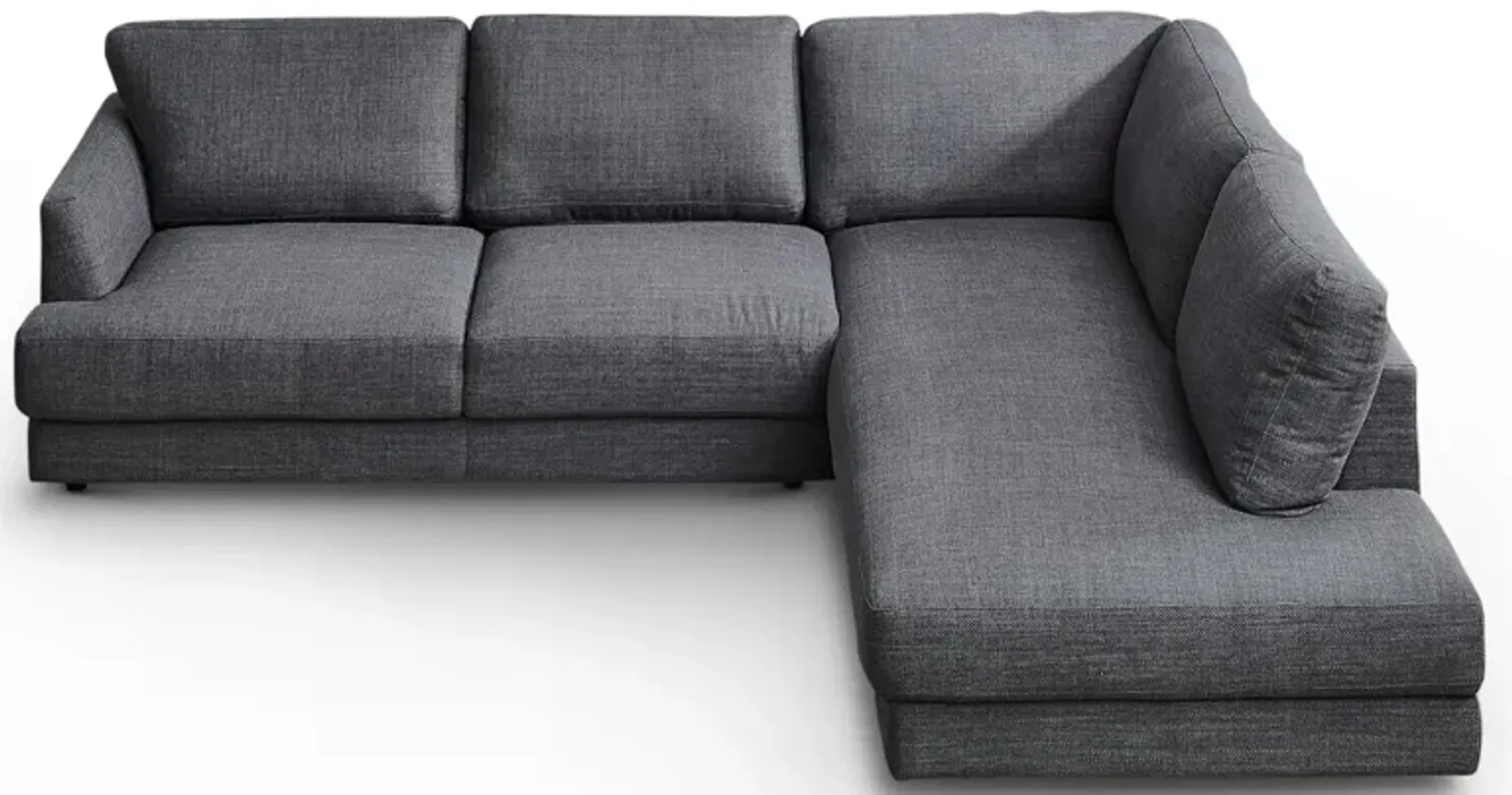 Glendale Grey Linen L-Shaped Right Sectional Sofa