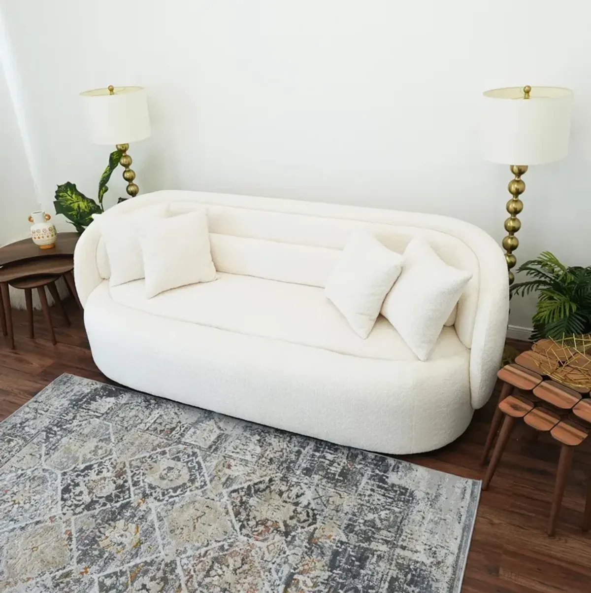 Chelsea Ivory Boucle Sofa