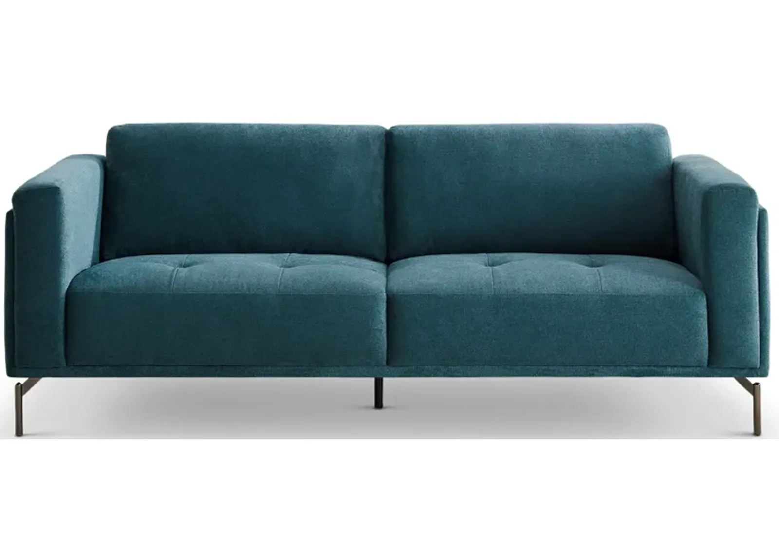 London Blue Linen Sofa