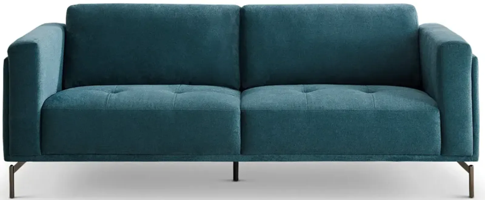 London Blue Linen Sofa