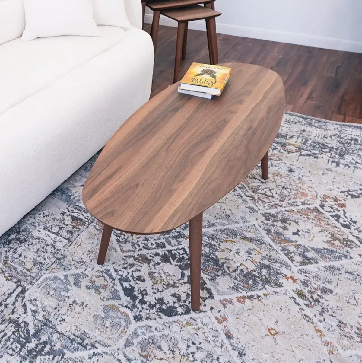 Elips Walnut Center Table