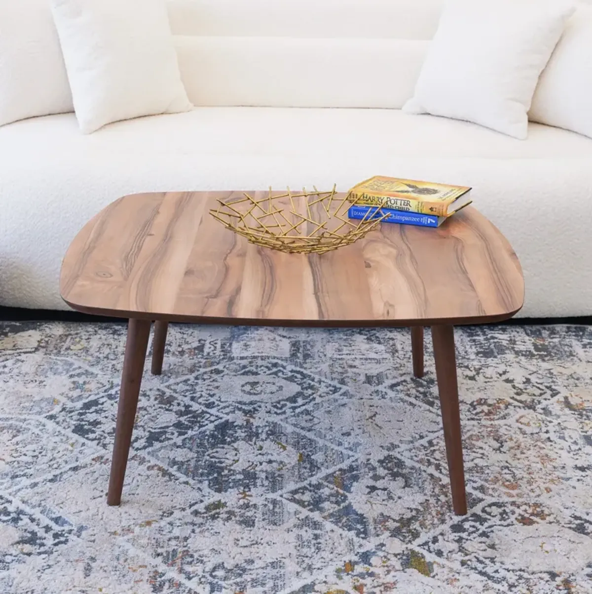 Kare Walnut Center Table