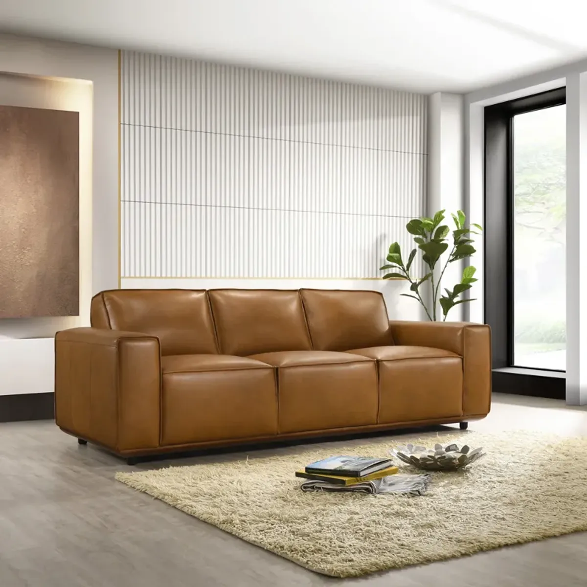 Huntington Genuine Leather Sofa