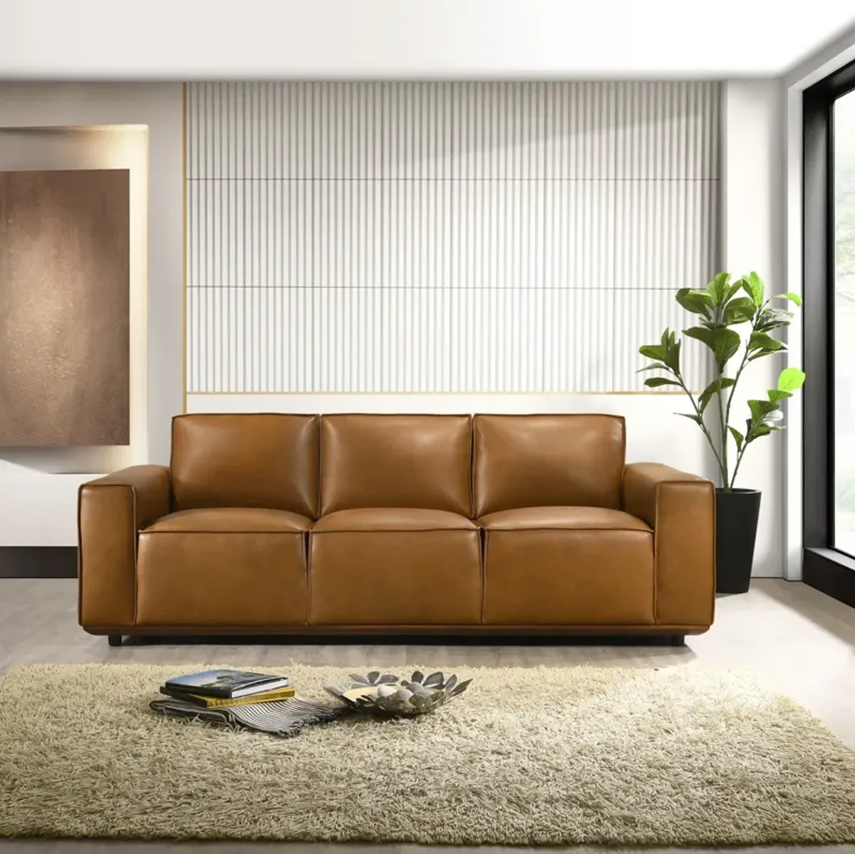 Huntington Genuine Leather Sofa