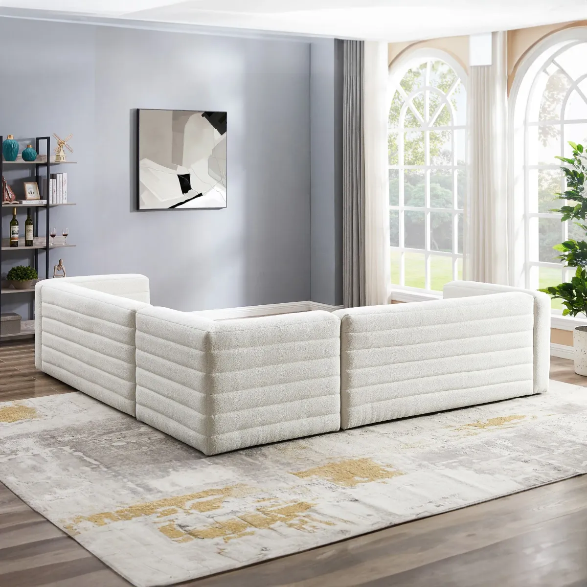 Soho Cream Boucle Corner Sofa