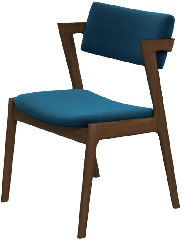 Ricco Teal Velvet Dining Chair Set of 2