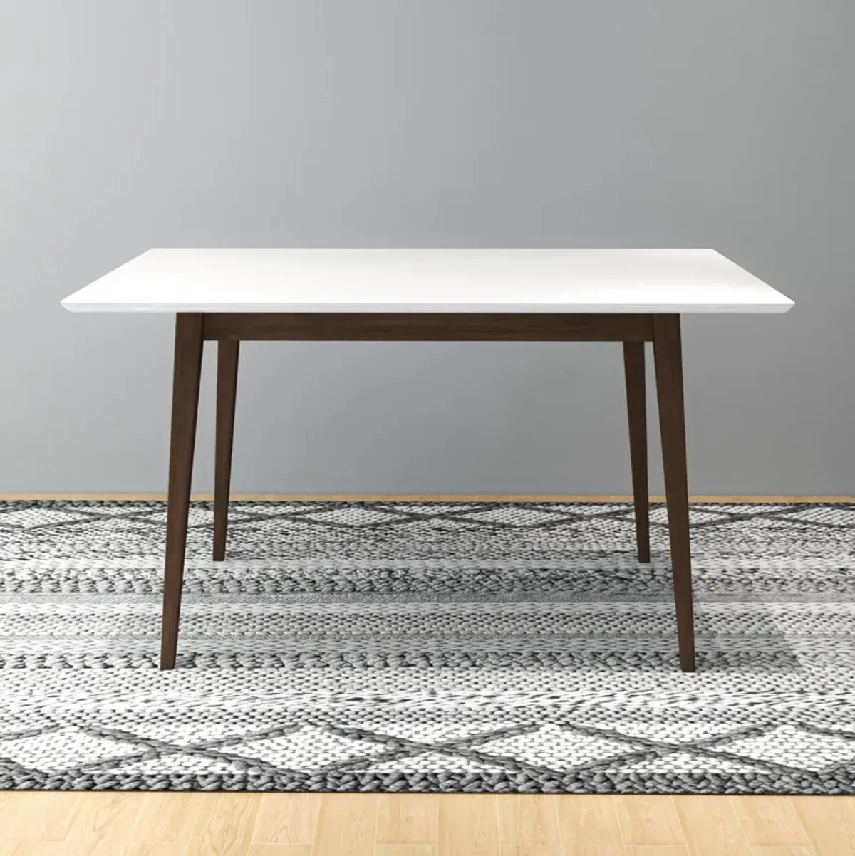 Adira White Top Small Dining Table 47"