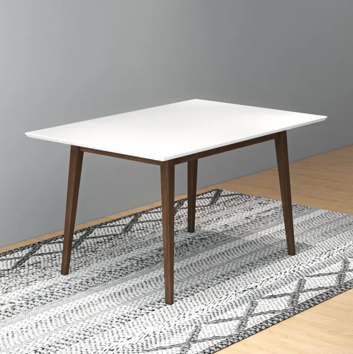 Adira White Top Small Dining Table 47"