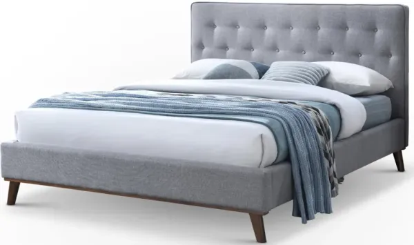 Ashton Queen Bed Light Grey