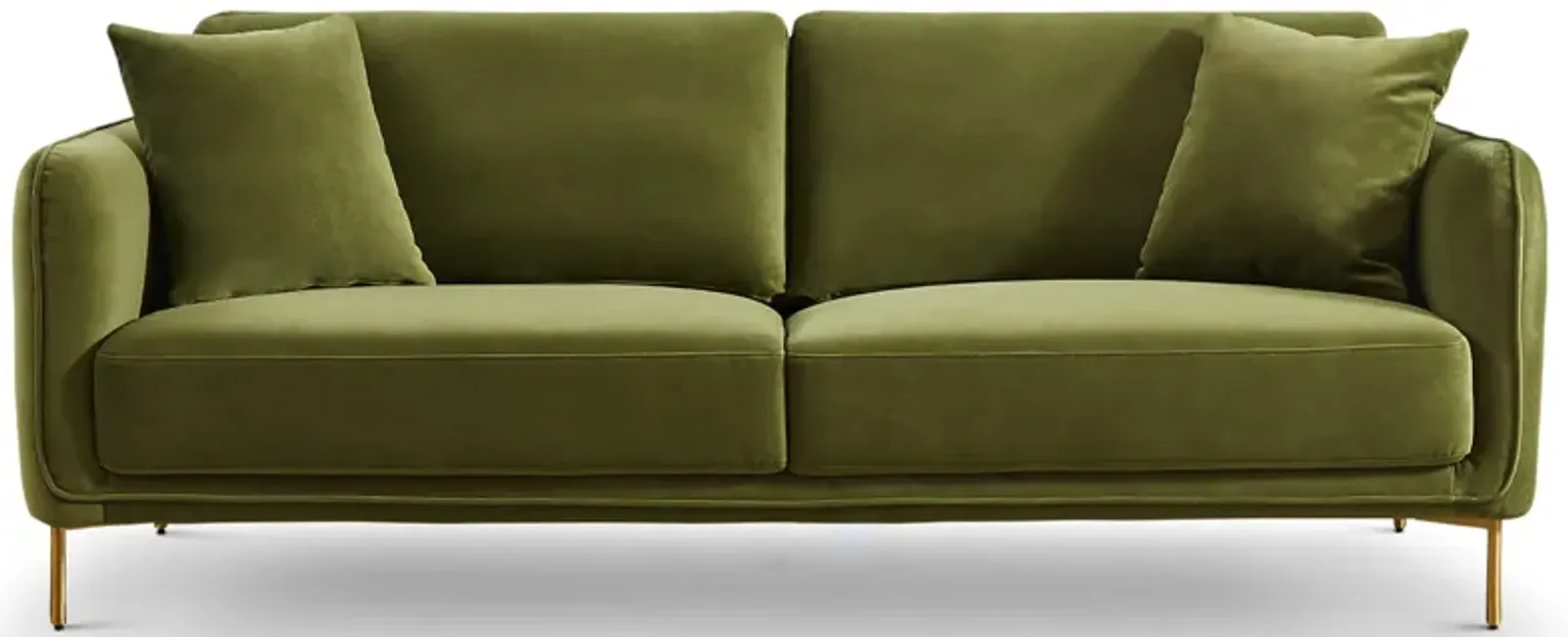 Daman Olive Green Velvet Sofa