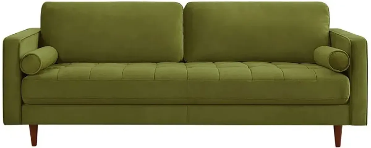 Daphne Pistachio Green Velvet Sofa