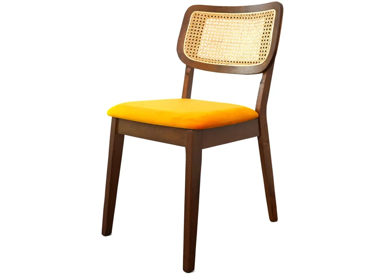 Kane Orange Velvet Dining Chair Set of 2