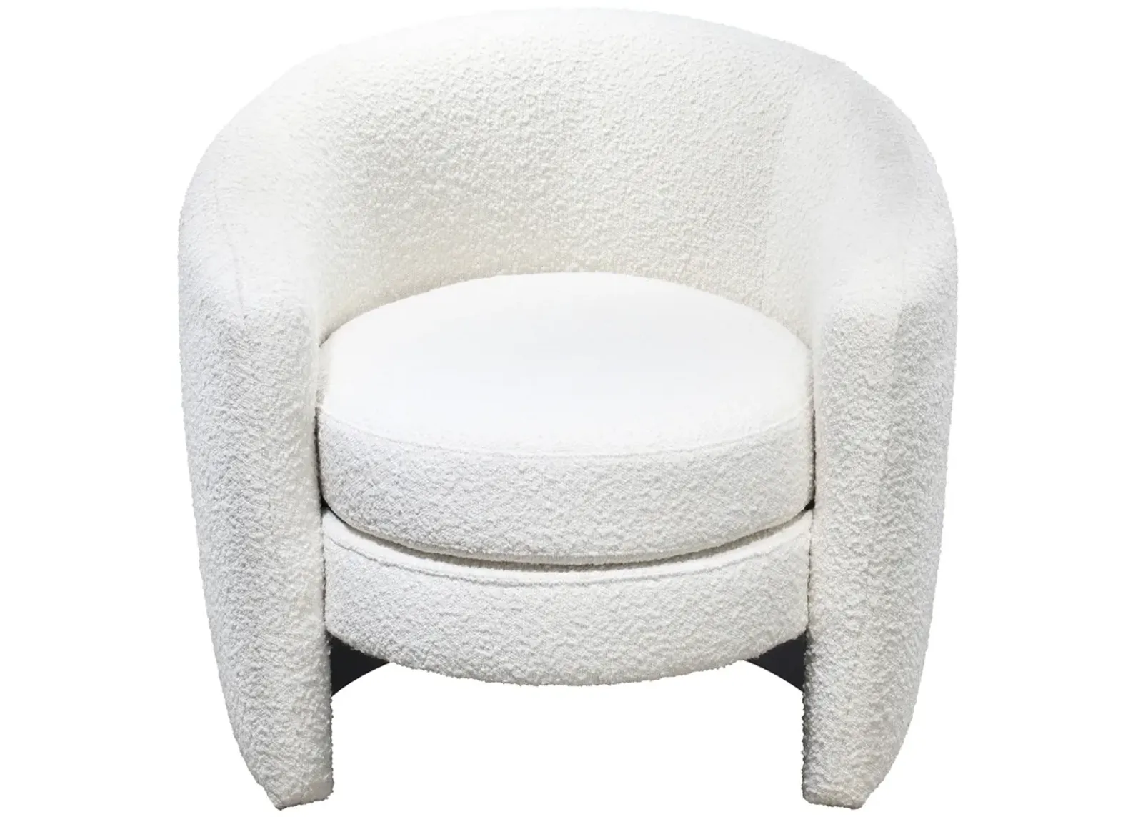 Axis Lounge Chair White Boucle