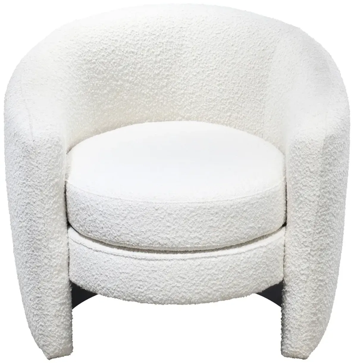 Axis Lounge Chair White Boucle