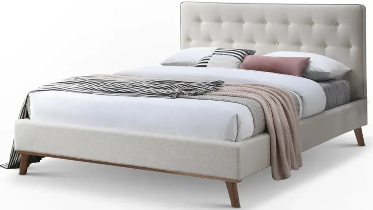Ashton King Light Beige Bed