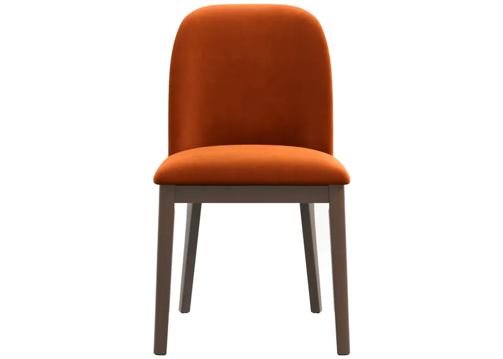 Belfast Burnt Orange Velvet Dining Chair Set of 2