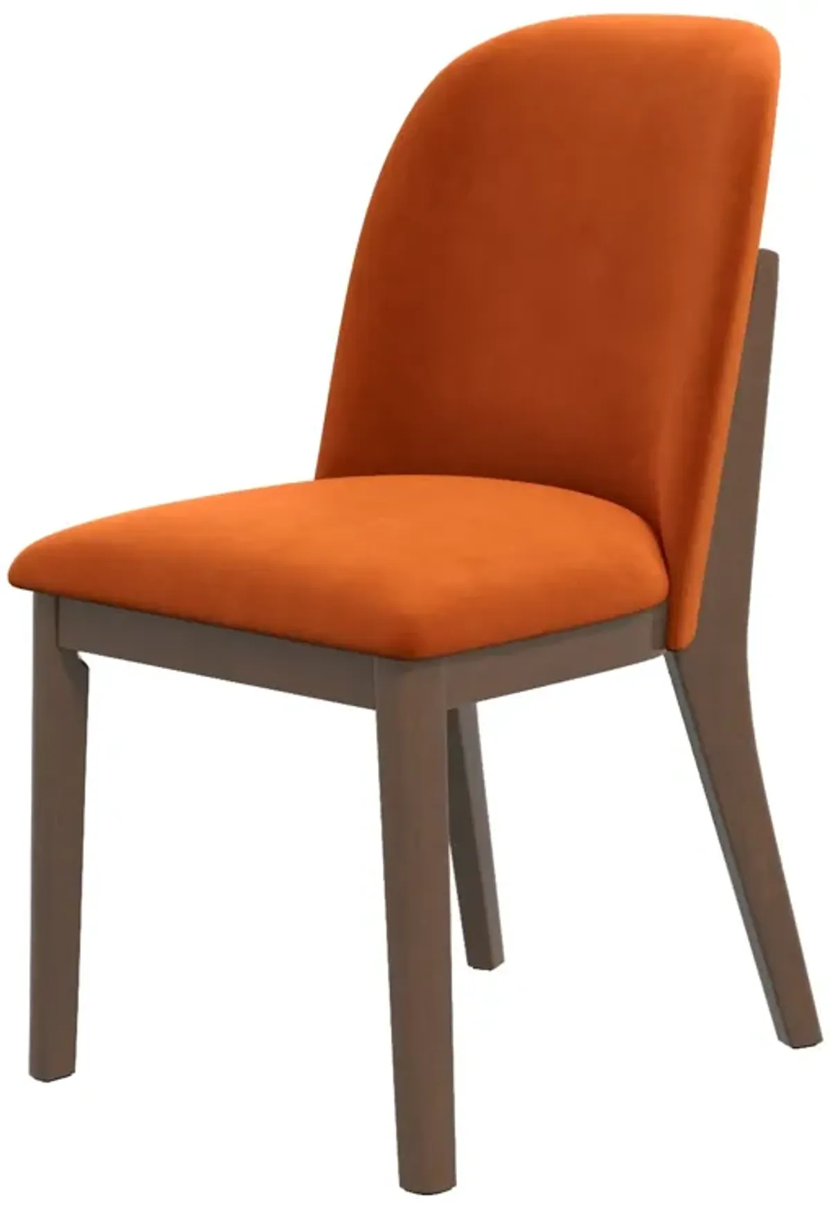 Belfast Burnt Orange Velvet Dining Chair - Set of 2