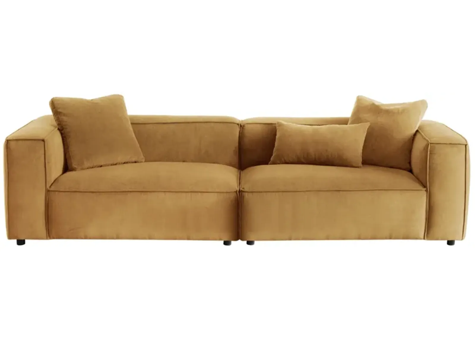 Conrad Cognac Corduroy Large Sofa