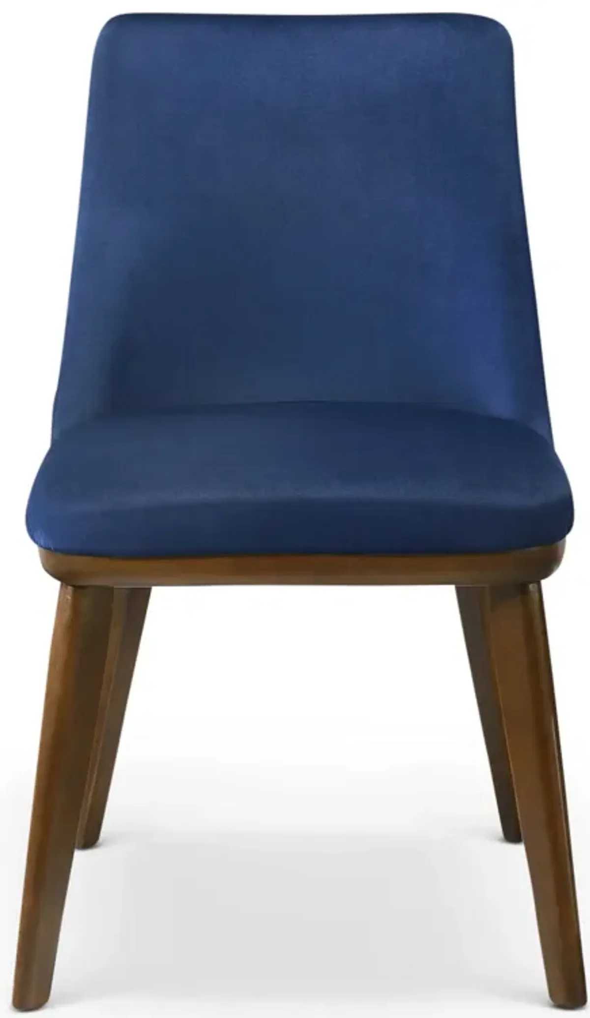 Cloud Navy Blue Velvet Dining Chair Set of 2