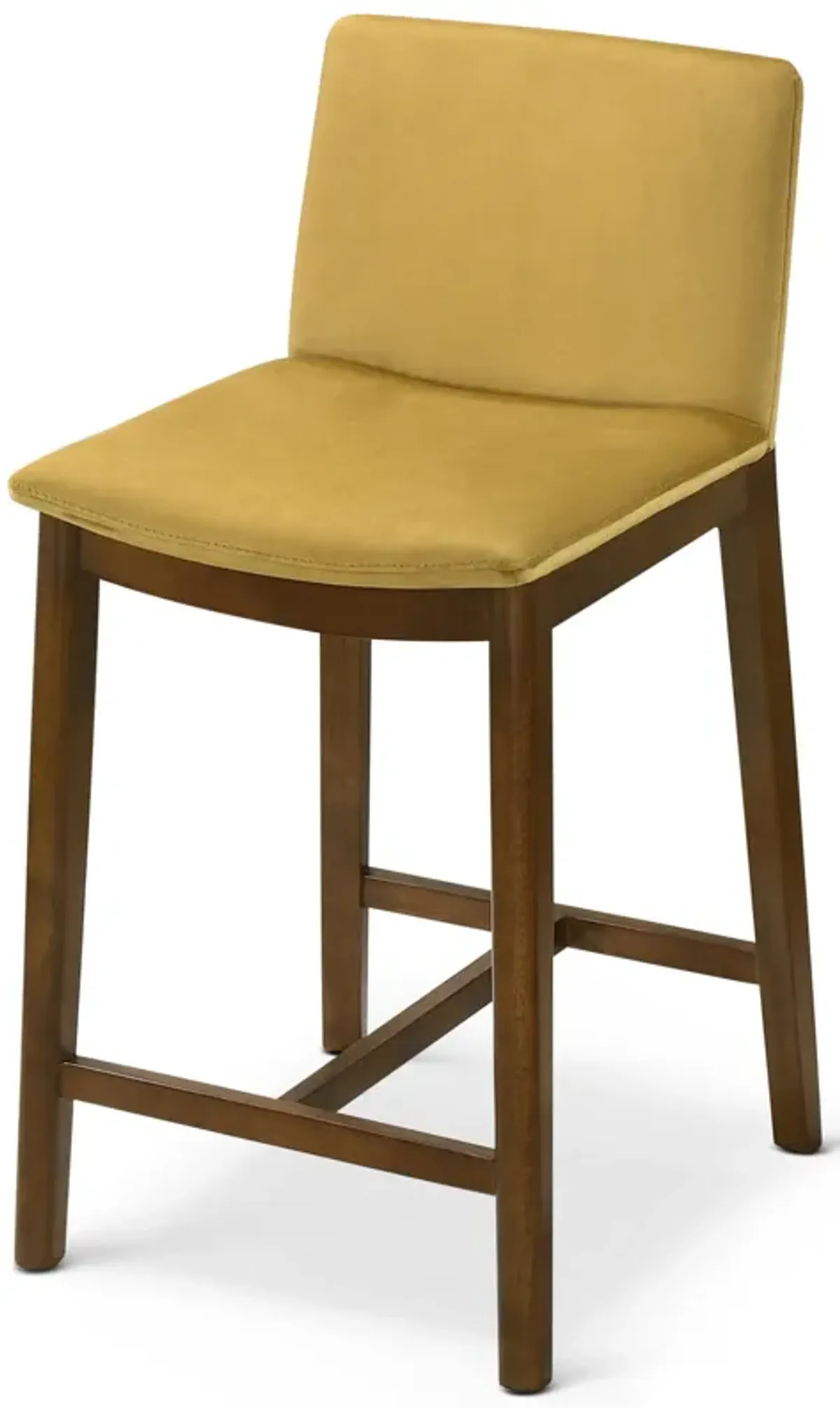 Sheldon Dark Yellow Velvet Counter Chair Set of two