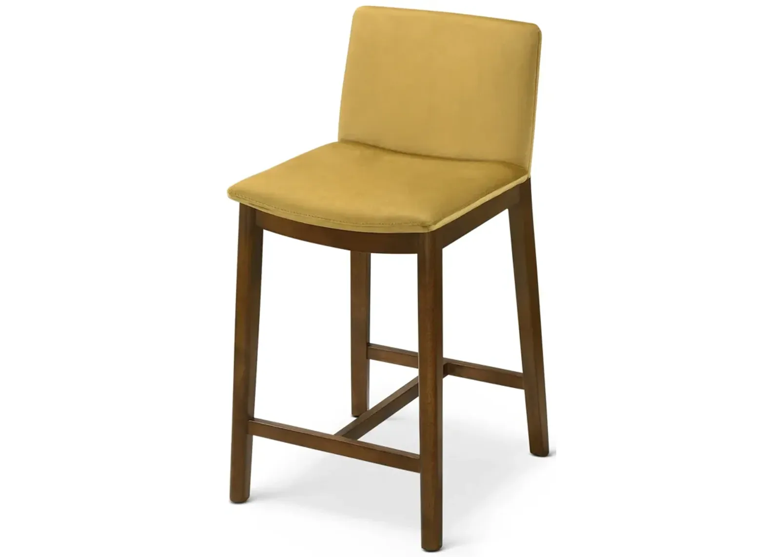 Sheldon Dark Yellow Velvet Counter Chair