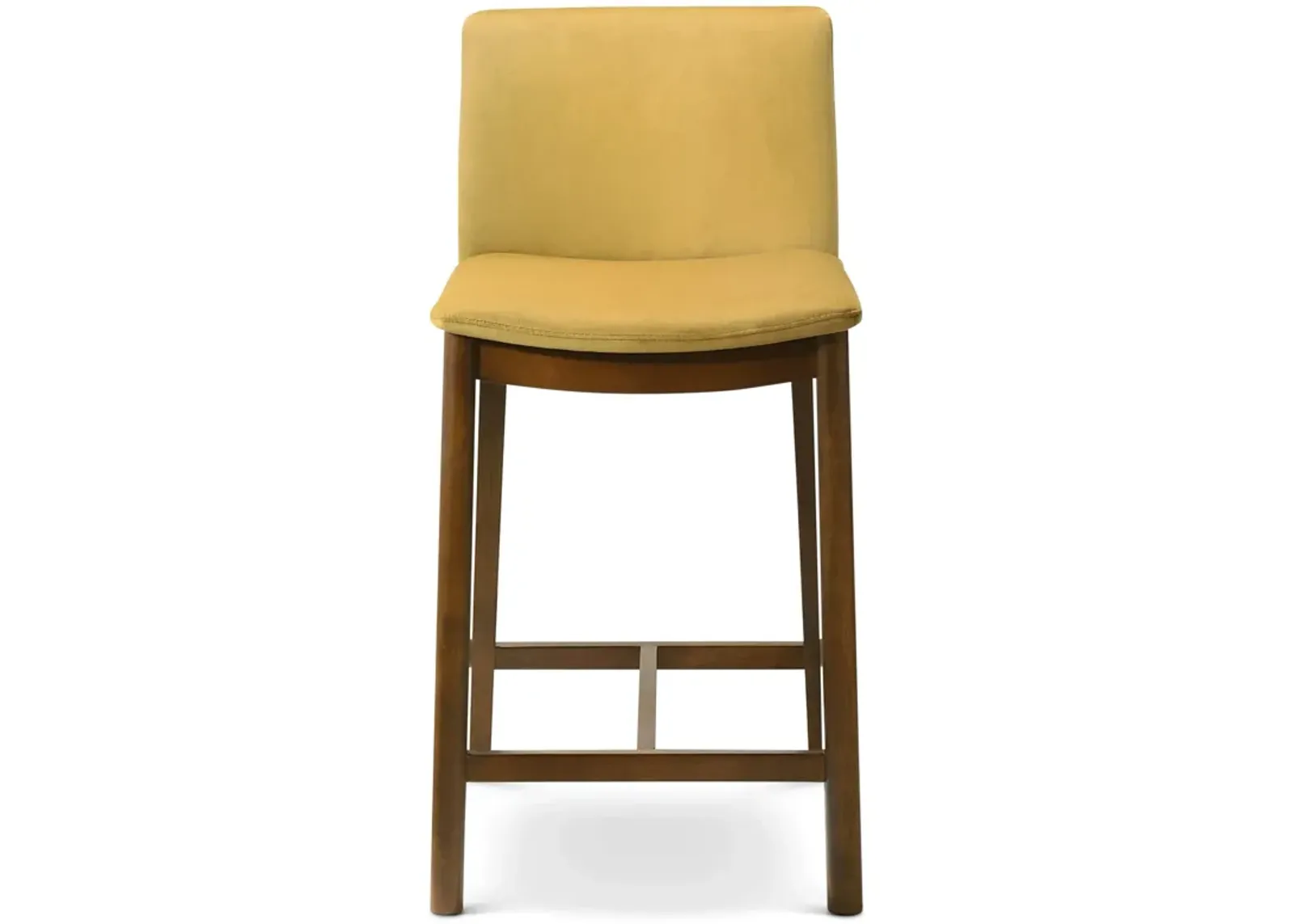 Sheldon Dark Yellow Velvet Counter Chair