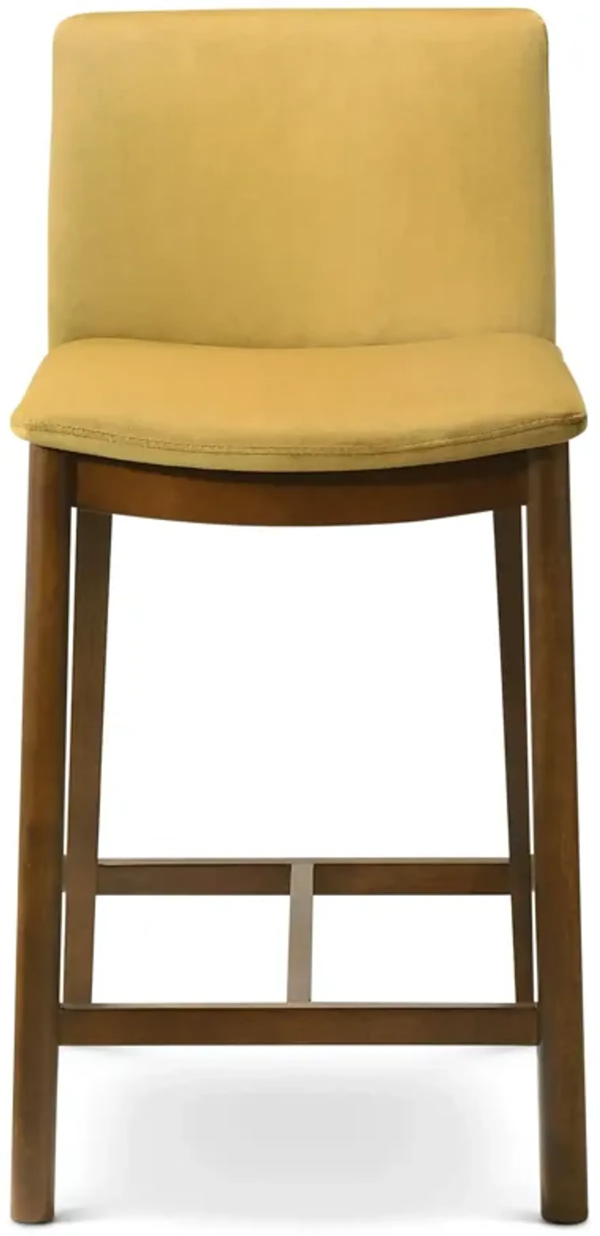 Sheldon Dark Yellow Velvet Counter Chair