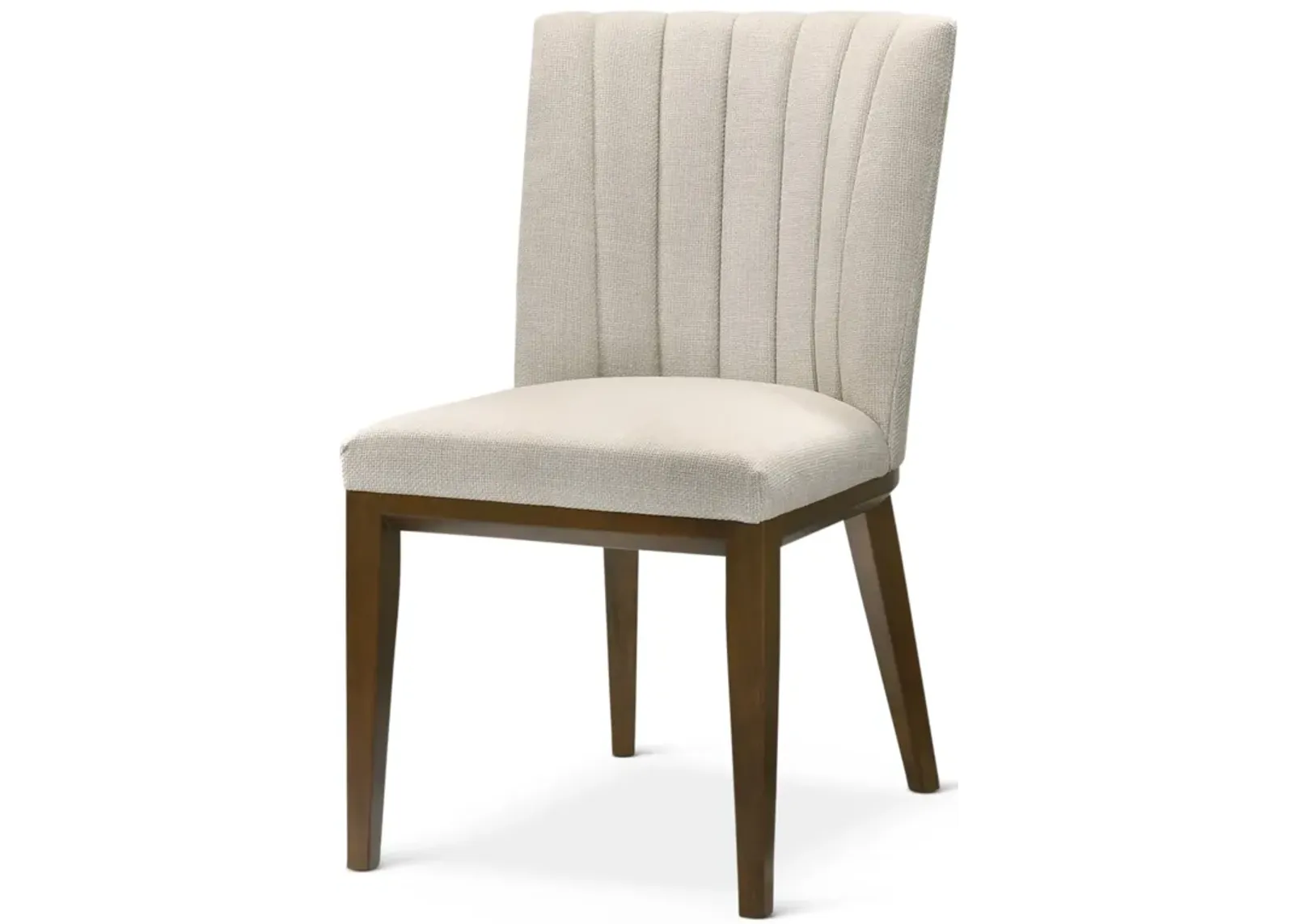 Elm Beige Fabric Dining Chair Set of 2