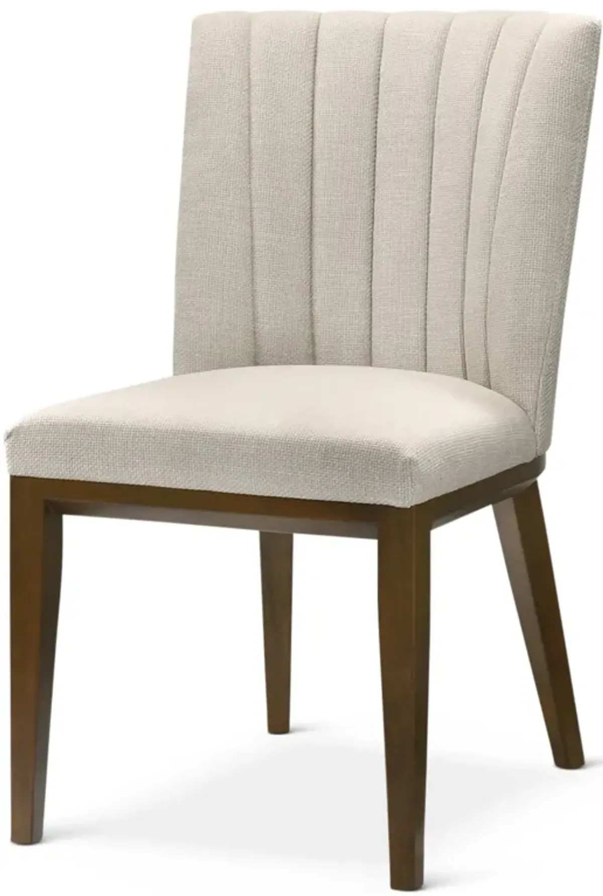 Elm Beige Fabric Dining Chair Set of 2