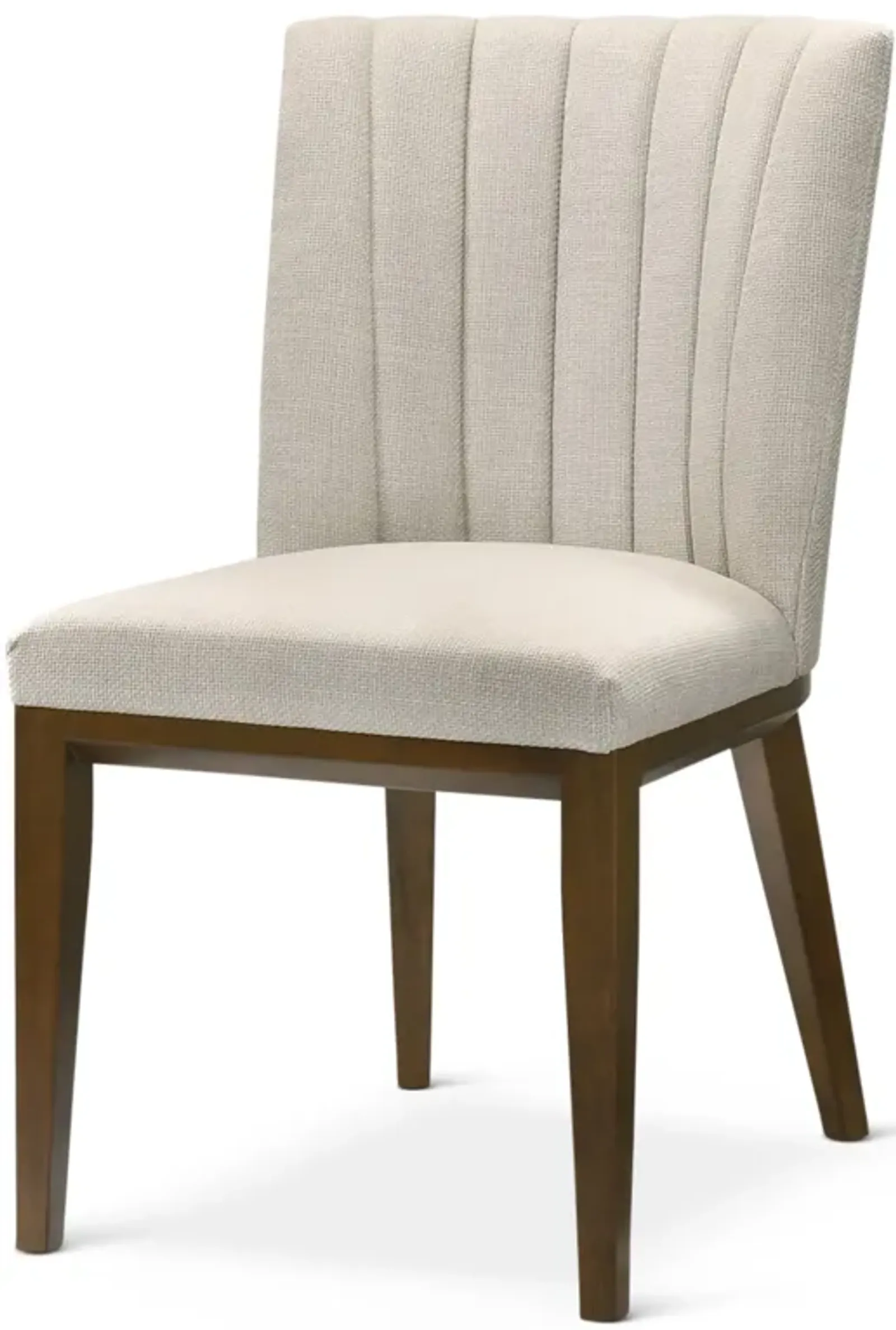 Elm Beige Fabric Dining Chair Set of 2