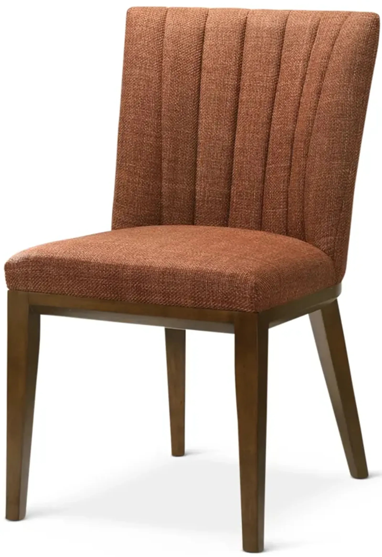 Elm Orange Fabric Dining Chair Set of 2