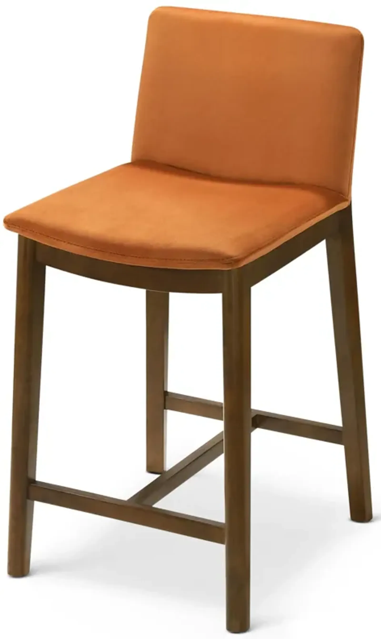 Sheldon Burnt Orange Velvet Counter Chair