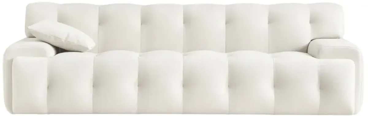 Brigitte Cream Velvet Sofa