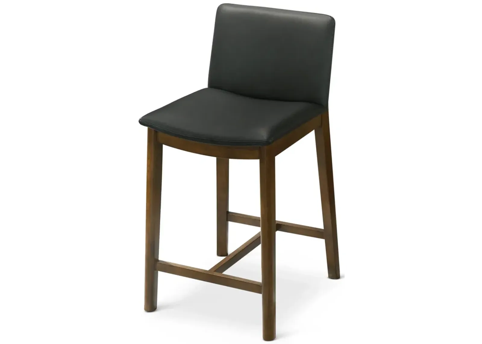 Sheldon Black Leather Counter Chair