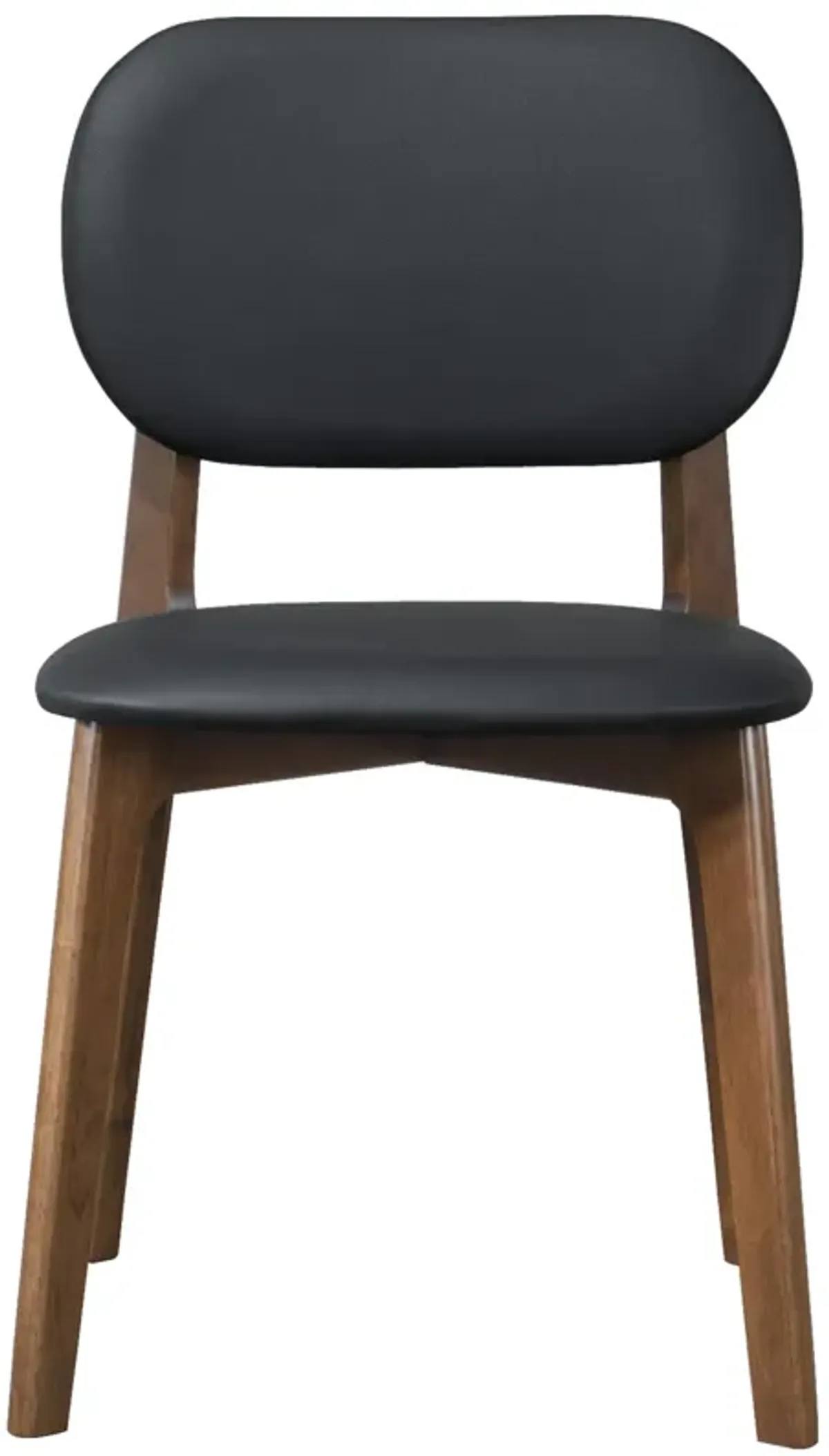 Kinsey Black Leather Dining Chair Set of 2