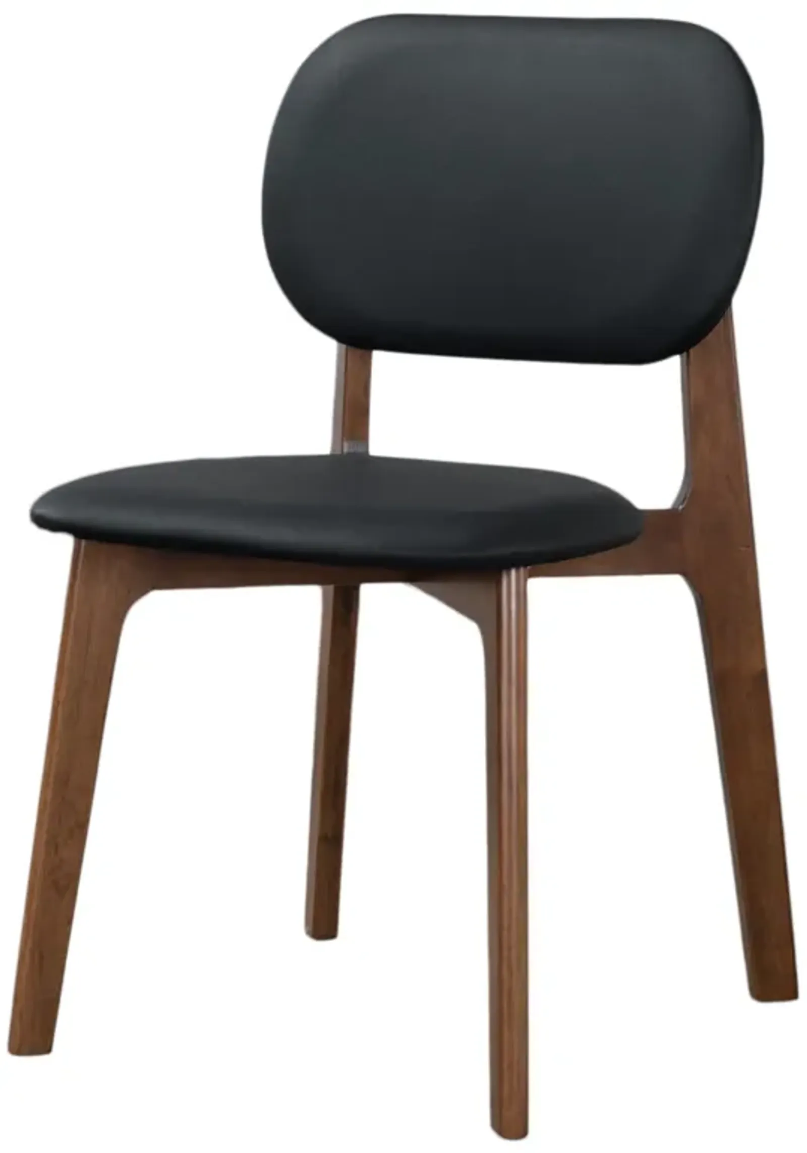 Kinsey Black Leather Dining Chair Set of 2