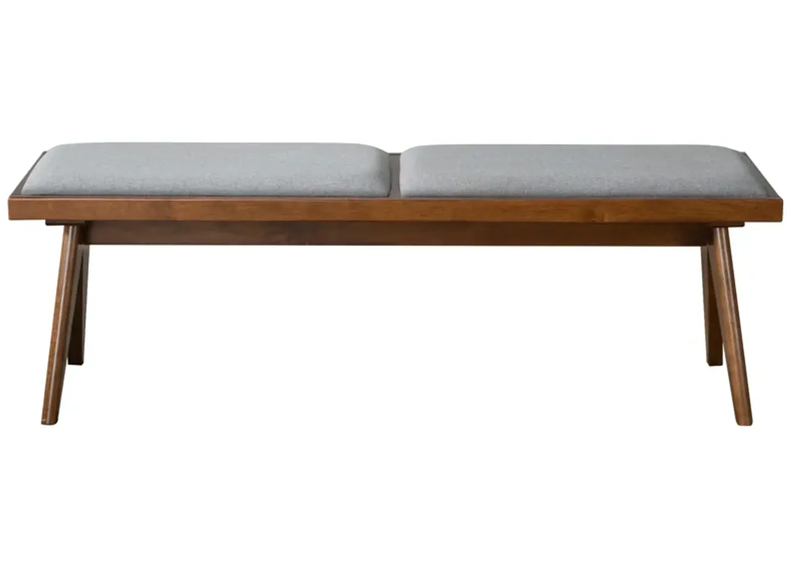 Kora Grey Fabric Bench