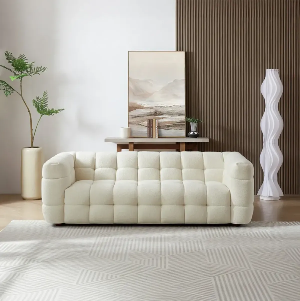 Mirage Cream Boucle Sofa