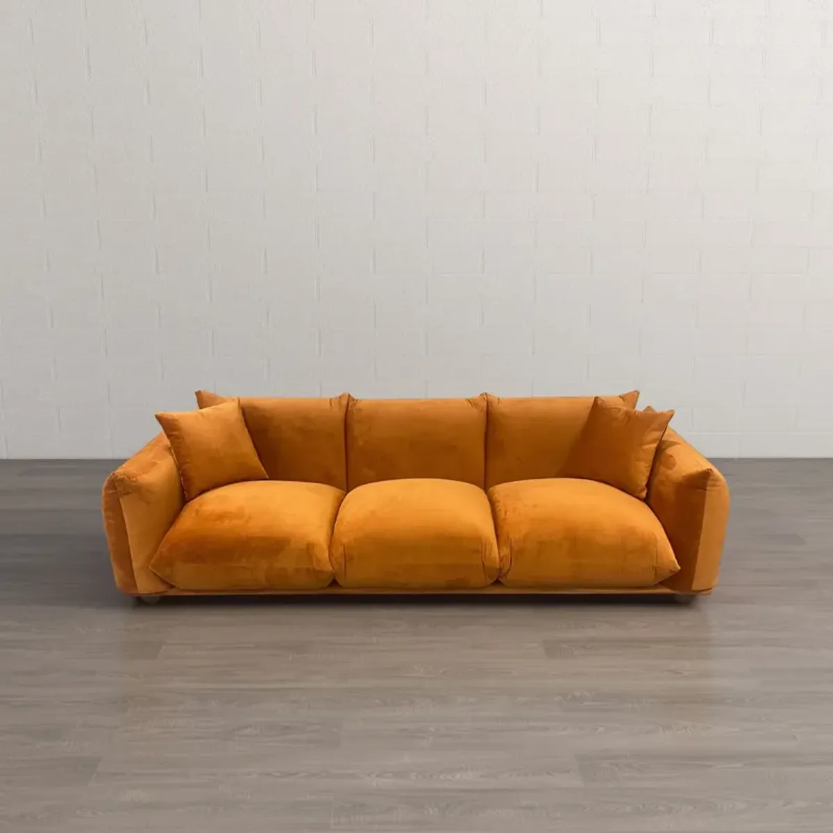 Archer Burnt Orange Velvet Sofa