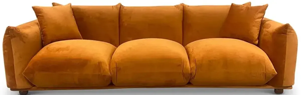 Archer Burnt Orange Velvet Sofa