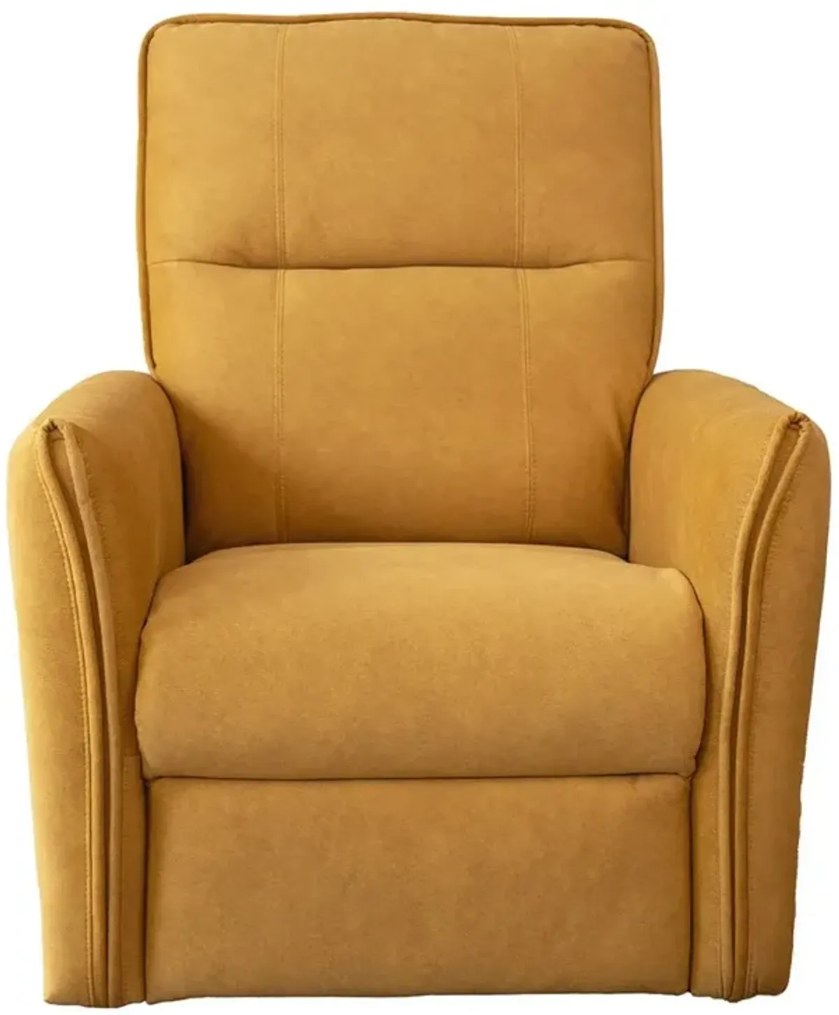 Ashland Dark Yellow Suede Recliner Chair