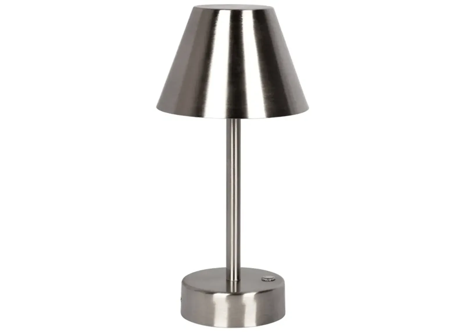 Elegance Rechargeable LED Table Lamp Brushed Nickel LED Touch Switch